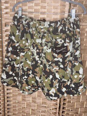 Duck Camp Men's Scout Shorts 7" Camo Hunting Outdoor Performance size Large